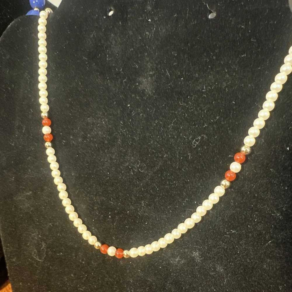 Lot‎ Of 6 Vtg Signed Necklaces Napier Avon Sarah Coventry
